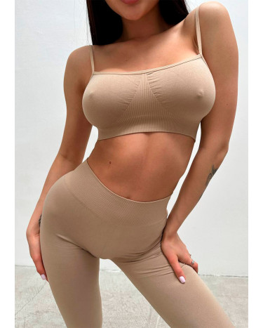 Sportswear Топ Спортивний Бежевий Beige