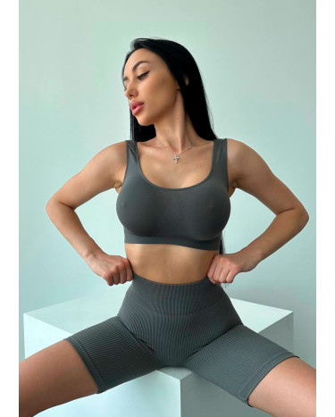 Sportswear Топ Спортивний Сірий Grey