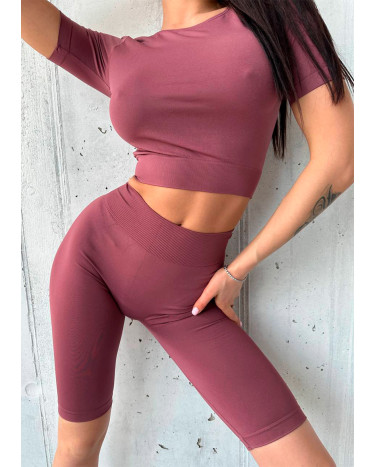 Sportswear Кроп Топ Троянда з Попелу Pink