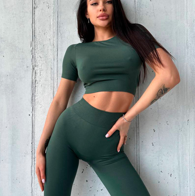 Кроп Топ Зелений