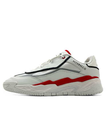 Кросівки Adidas Niteball II White Red Білий/червоний