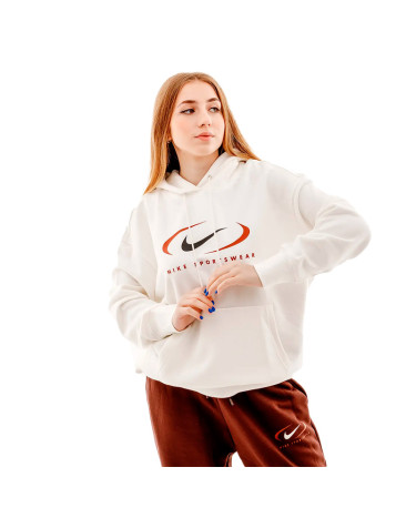 Кофты Кофта Nike NS FLC OS PO HD SWSH FN7698-133 Белый