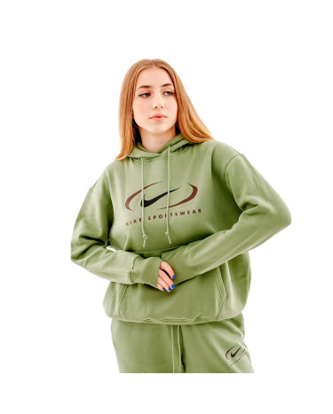 Кофти Кофта Nike NS FLC OS PO HD SWSH FN7698-386 Оливковий