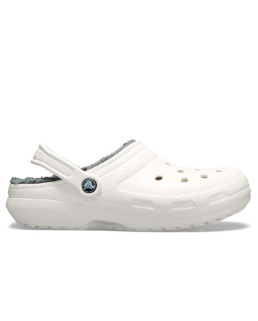 Сабо Crocs Classic Lined Clog White Grey Білий