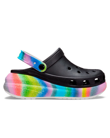 Сабо Crocs Classic Crush Spray Multi Чорний, Різнокольорові