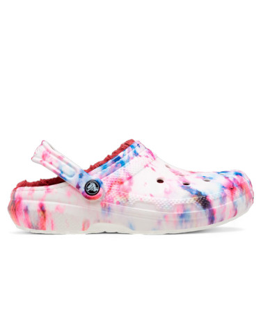 Сабо Crocs Classic Lined Tie-Dye Clog Garnet Multi Різнокольорові