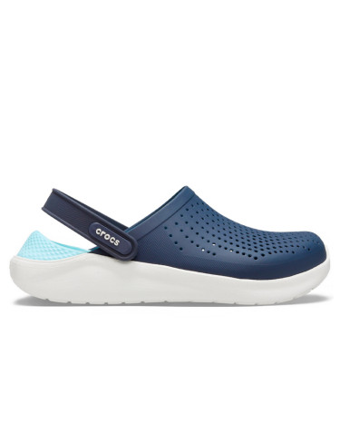 Сабо Crocs LiteRide Clog Navy Almost White Білий, Cиній
