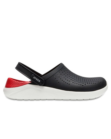 Сабо Crocs LiteRide Clog Black White Білий, Чорний