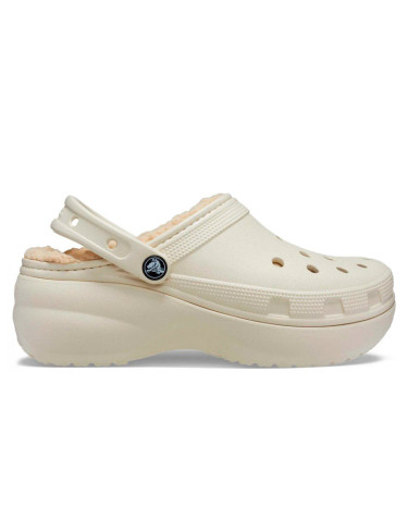 Сабо Crocs Classic Platform Lined Bone Білий