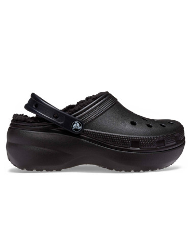 Sabo Crocs Classic Platform Lined Black Black