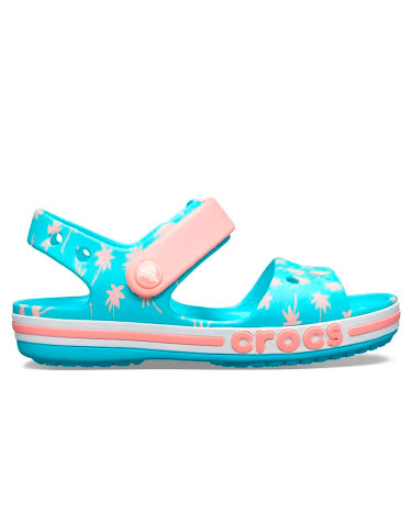 Сабо Crocs Bayaband Sandal Kids Pool Блакитний
