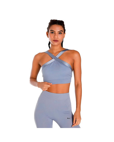 Спортивний одяг Топ Puma Flawless Sculpt Longline Bra 52314018 Блакитний