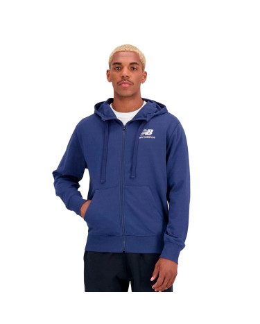 Кофти Кофта New Balance Essentials Stacked Logo FZ MJ31536NNY Cиній