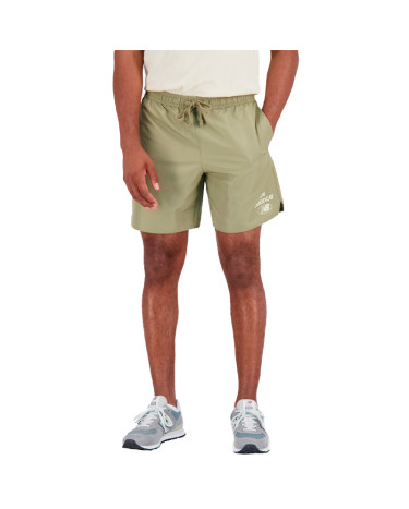 Shorts Шорти New Balance Essentials Reimagined Woven MS31519CGN Olive