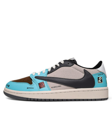 Кросівки Jordan 1 Low Jackboys Cactus Jack Різнокольорові