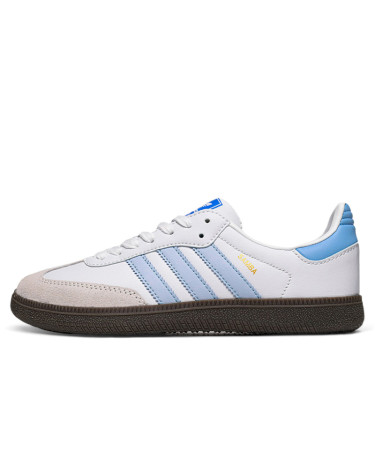 Кроссовки Adidas Samba White Blue Белый/синий