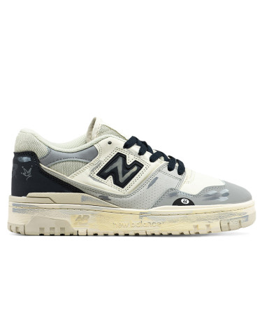 Кросівки New Balance 550 White Grey Painted Білий/сірий