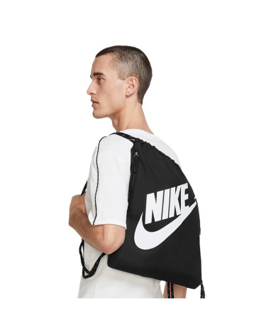 Сумки Сумка мішок Nike NK HERITAGE DRAWSTRING DC4245-010 Чорний/білий