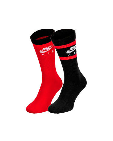 Шкарпетки/Гетри Шкарпетки Nike NK EVERYDAY ESSENTIAL CREW DH6170-905 Чорний/червоний