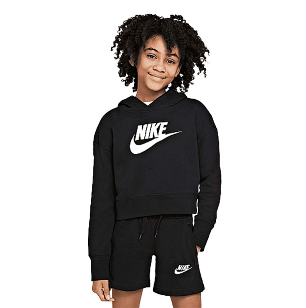 Кофта Nike NSW CLUB FT CROP HOODIE HBR DC7210-010