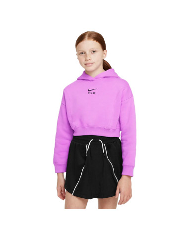 Кофты Кофта Nike NSW AIR CROP HOODIE DX5008-532 Фиолетовый