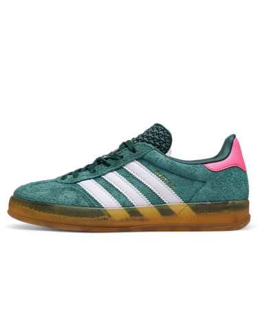 Кросівки Adidas Gazelle Indoor Collegiate Green Pink IG5929 Зелений