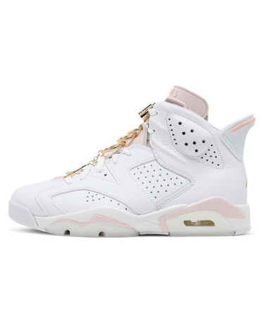 Кросівки Jordan 6 Retro Gold Hoops DH9696-100 Білий/рожевий