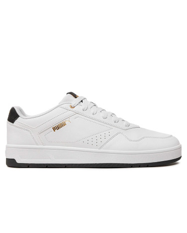 Кросівки Puma Court Classic White Black Gold 395018-07 Чорний/білий