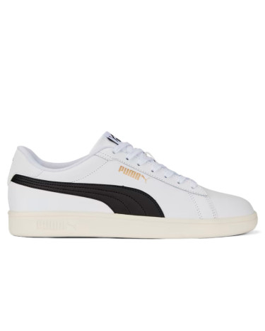 Sneakers Puma Smash 3.0 White Black Gold 390987-03 Black/white