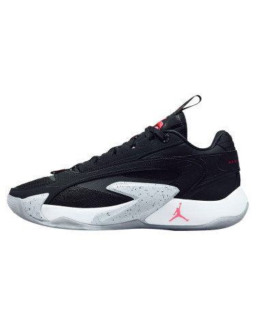 Кросівки Jordan Luka 2 Black Bright Crimson DX8733-006 Чорний/білий