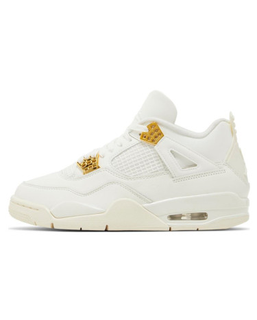 Sneakers Jordan 4 Retro Metallic Gold AQ9129-170 White