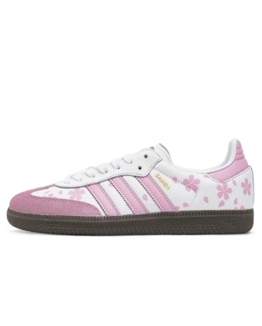 Кроссовки Adidas Samba White Pink Белый/розовый
