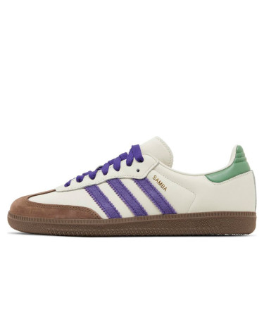 Кросівки Adidas Samba Off White Purple Green ID8349 Різнокольорові