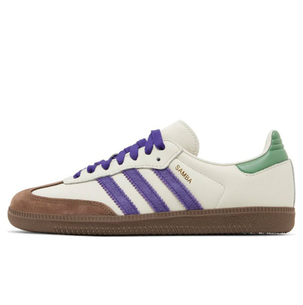 Adidas Samba Off White Purple Green ID8349