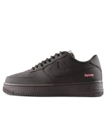 Кроссовки Nike Air Force 1 Low Supreme Brown Коричневый