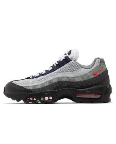 Кросівки Nike Air Max 95 Smoke Grey Track Red DM0011-007 Чорний/сірий