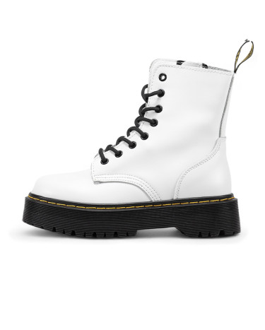 Черевики Dr. Martens Jadon Smooth Leather Boots Zip White Білий