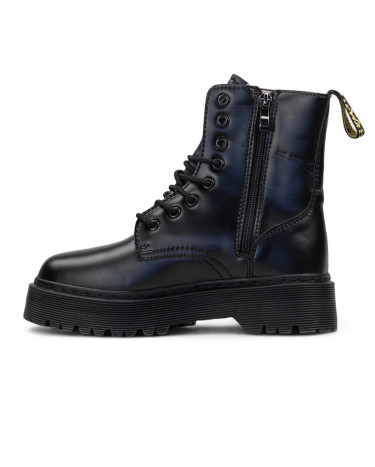 Boots Dr. Martens Jadon Smooth Leather Boots Black Fur Black