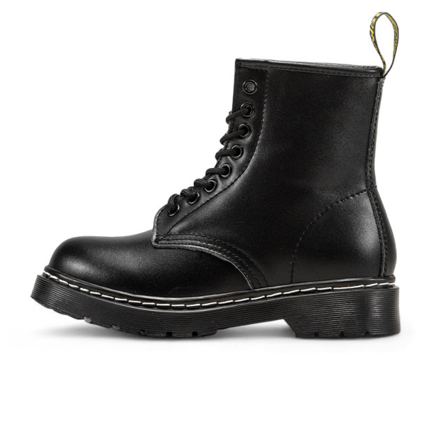 Dr. Martens 1460 Smooth Leather Lace Up Boots Black З ХУТРОМ
