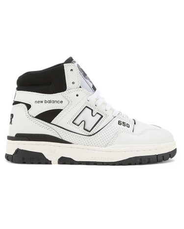 Кросівки New Balance 650 High White Black Winter З ХУТРОМ Чорний/білий
