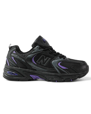 Sneakers New Balance 530 Black Purple Winter With FUR Multicolored