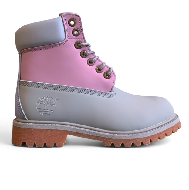 Timberland Classic 6-Inch Boot Pink Gray FLEECE