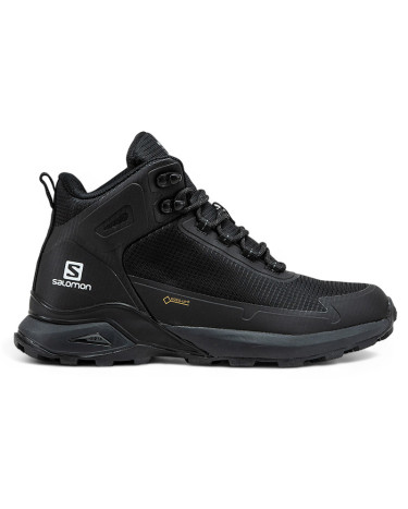 Trekking boots Salomon Cross Hike Gore-Tex Black White With FUR Black