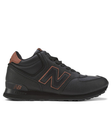 Кросівки New Balance 574 Black Brown З ХУТРОМ Чорний