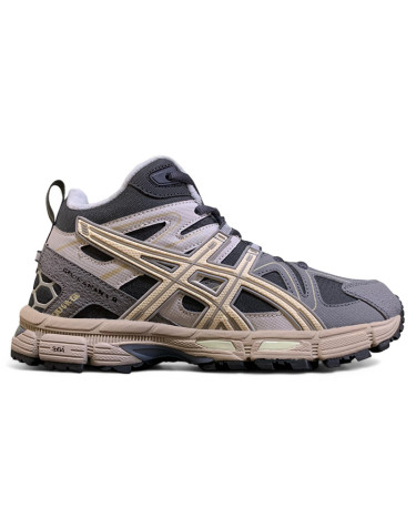 Кросівки Asics Gel Kahana 8 High Grey Black З ХУТРОМ Бежевий/сірий