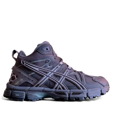 Кросівки Asics Gel Kahana 8 High Black Grey З ХУТРОМ Чорний/сірий