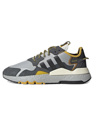 Кроссовки Adidas Nite Jogger Cream Grey Black Yellow GY0019 Разноцветные