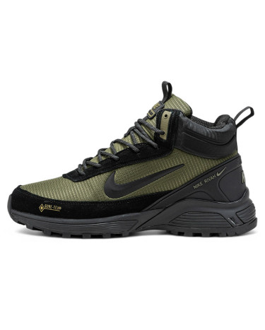 Кросівки Nike Rivah Gore-Tex Khaki Black З ХУТРОМ Оливковий