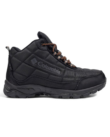 Boots Columbia Waterproof Boots Black Orange FLEECE Black