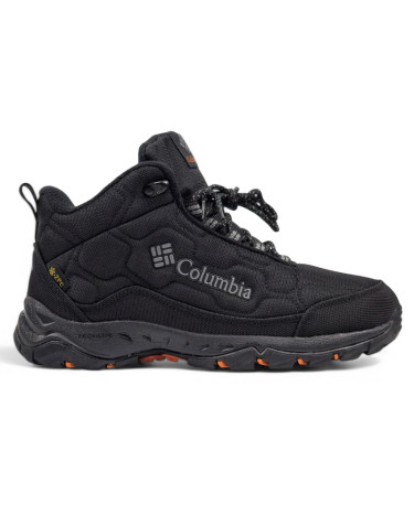 Boots Columbia Waterproof Boots Black Orange FUR Black